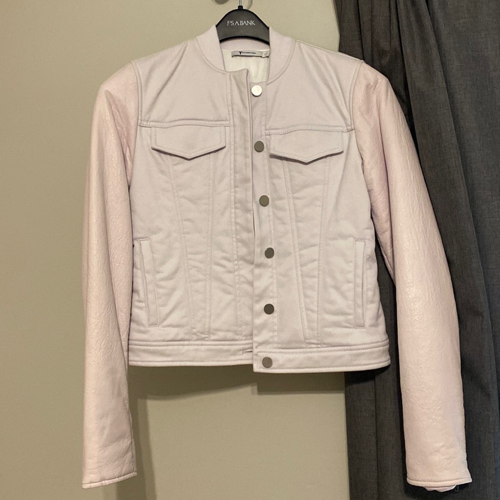 RARE vintage Alexander Wang white moto jacket